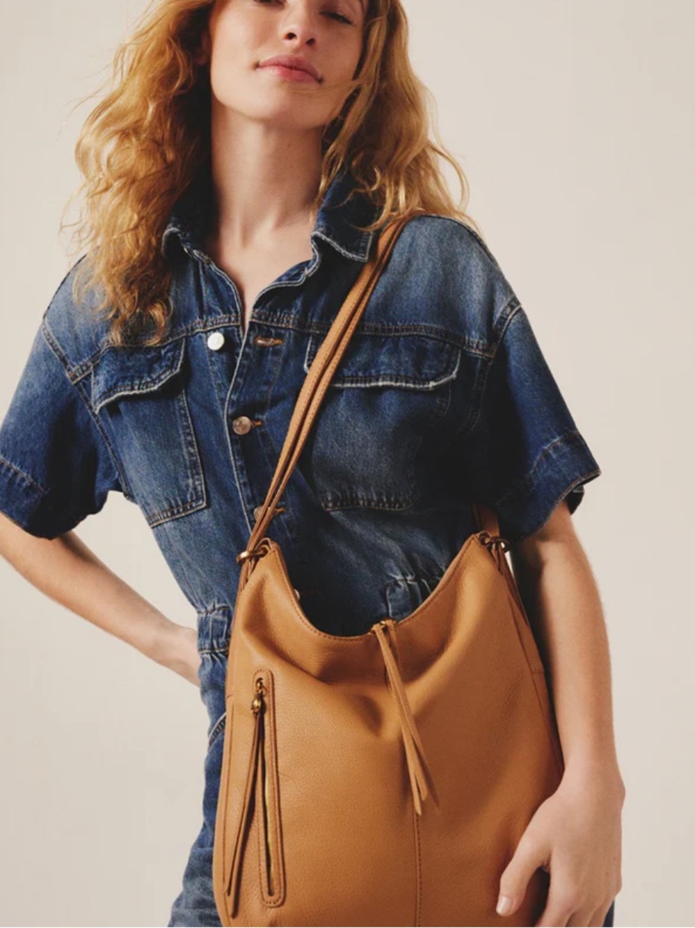 HOBO Merrin Convertible Backpack in Sandstorm - Picture 12 of 16